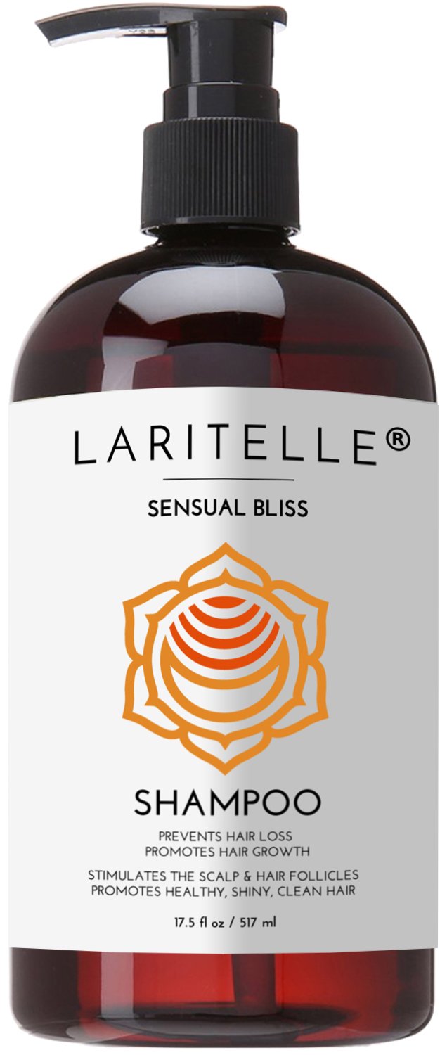 Laritelle Organic Shampoo 17.5 oz. Argan Oil, Rosemary, Palmarosa. Promotes Hair Growth, Prevents Hair Loss. GF
